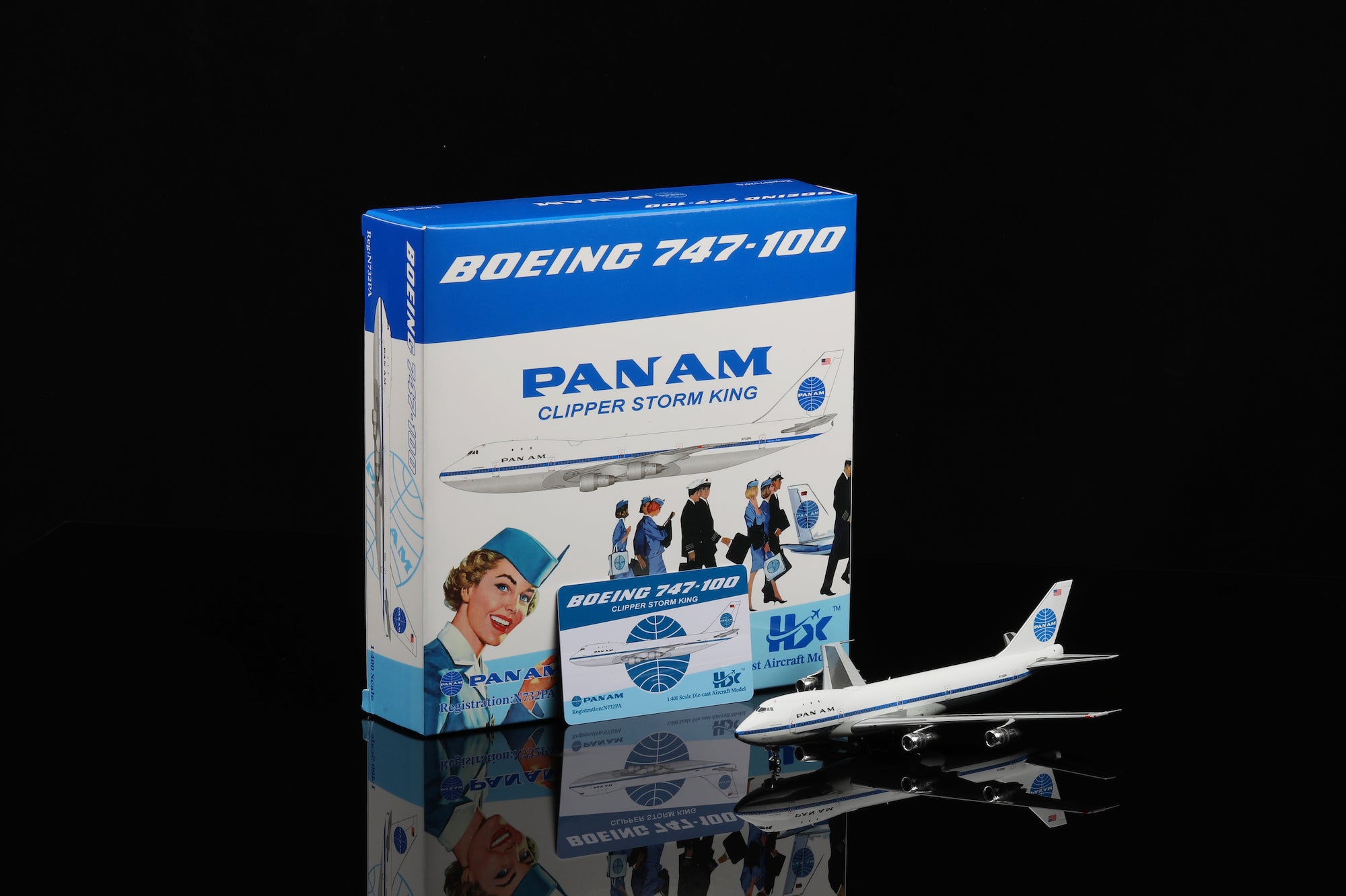 1/400 Pan Am B747-100 "Clipper Storm King" N732PA B551404P - cover
